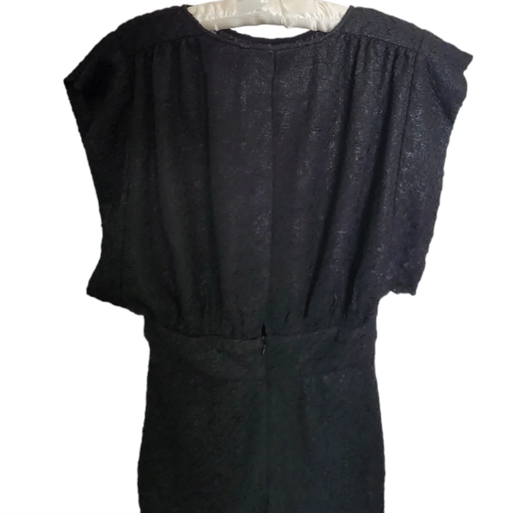 🆕️ IRO Cory Ruched Cloqué Mini Dress in Black - Picture 14 of 16